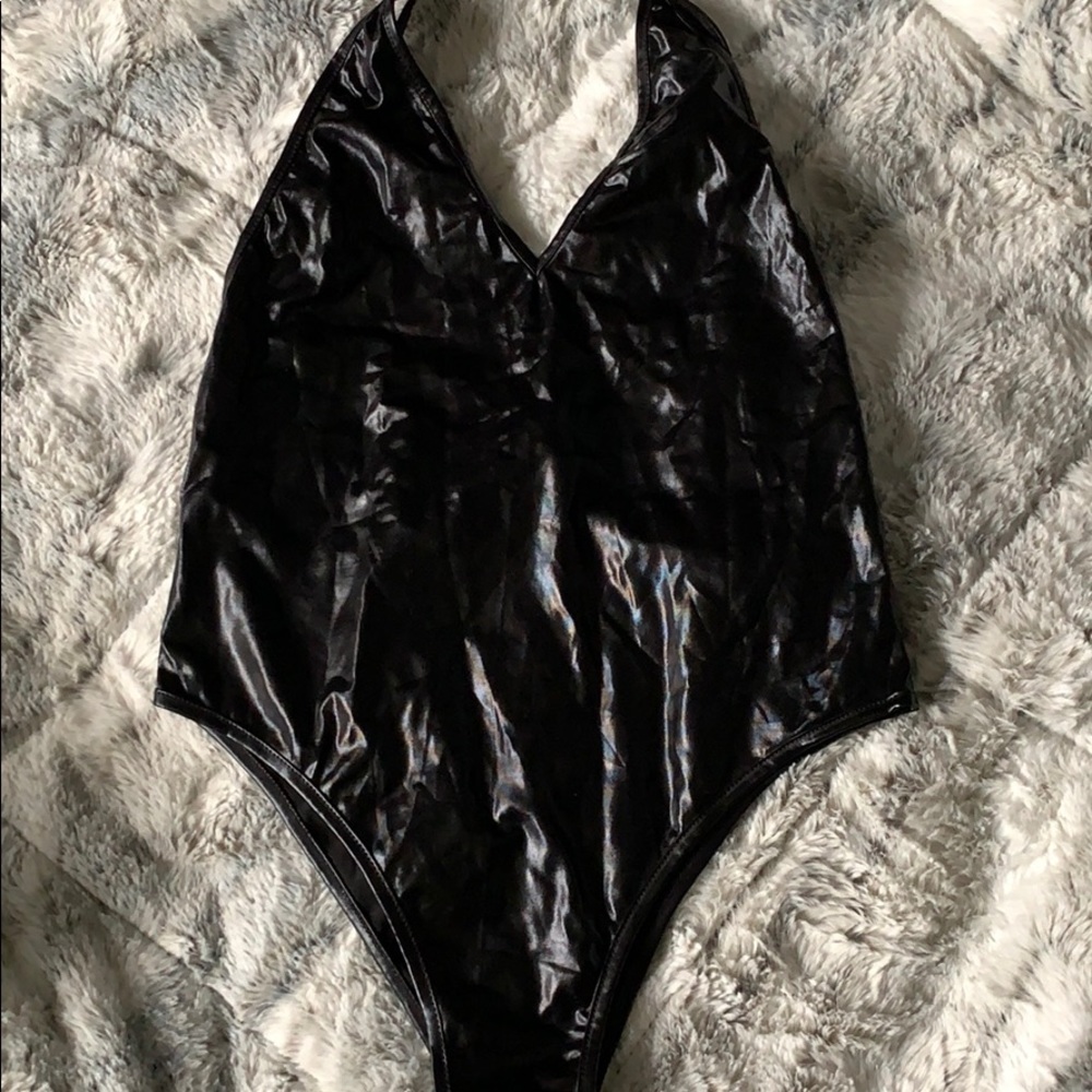 Leather like bodysuit